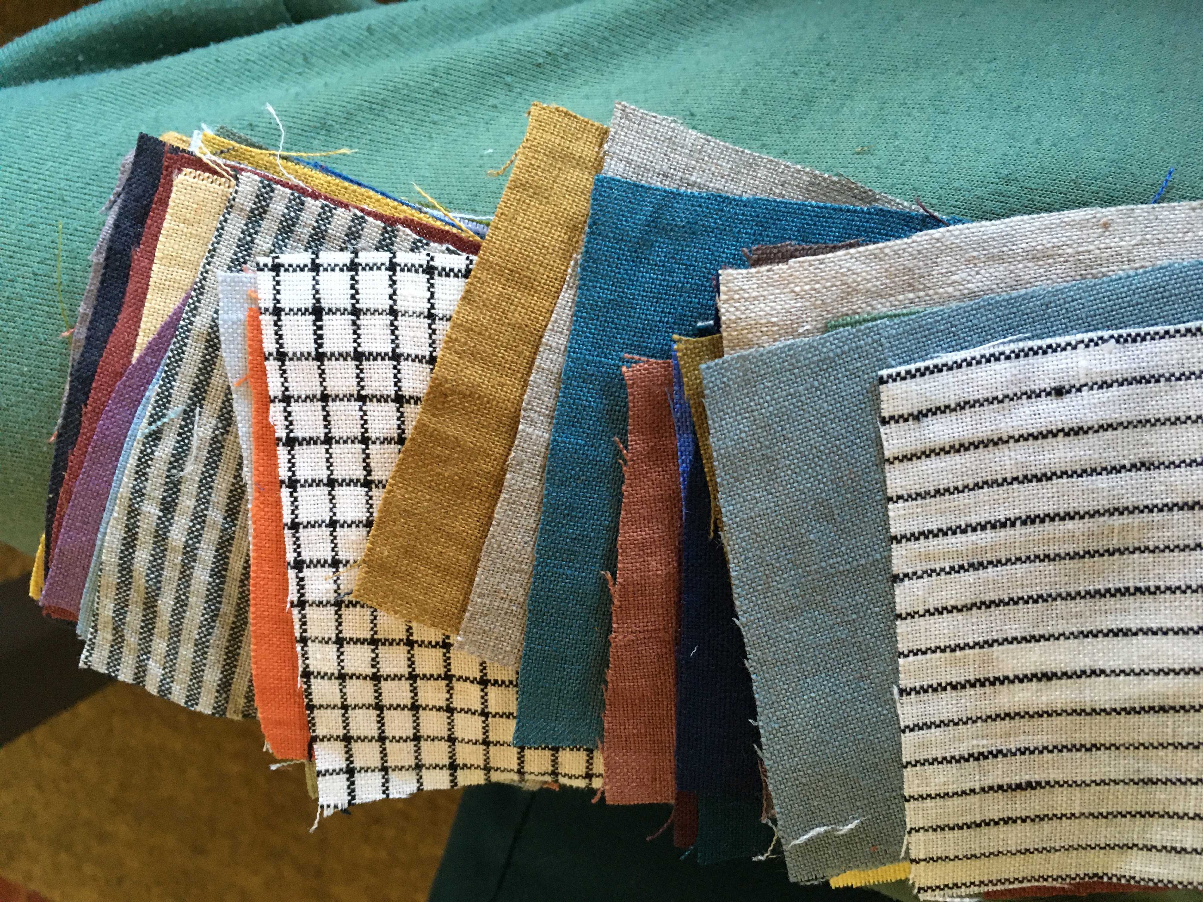 Material swatches to compare options.